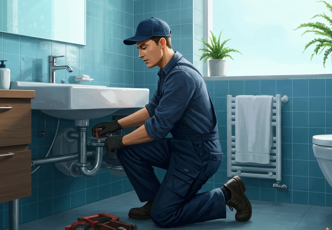 Técnicos realizando desentupimento em Campinas